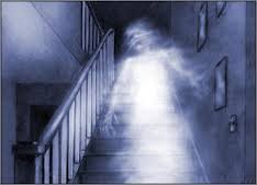 ghost on stairs